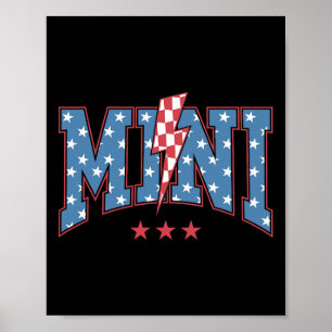 Mama Dada Mini 4th Of July American Family Matchin Poster