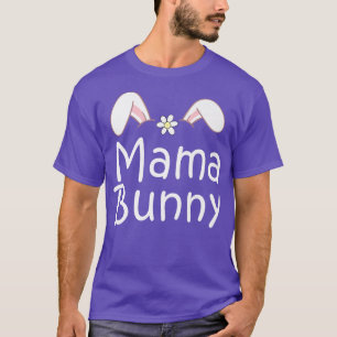 Mama Daddy Bunny Easter Day Dad Pregnant Mum Match T-Shirt