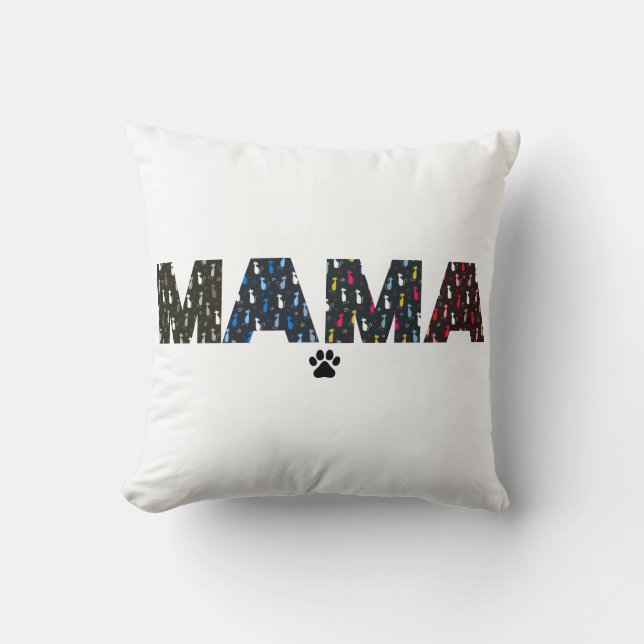 Mama Dog cat paw Cushion (Front)