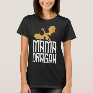 Mama Dragon Christmas Matching Family Tribe Mom Wi T-Shirt