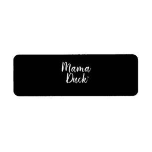 Mama Duck , Cute Duck, Mors Day, Gifts Mum Return Address Label