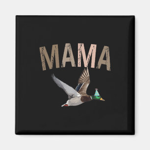 Mama Duck Hunting One Lucky Duck 1st Birthday Fami Magnet