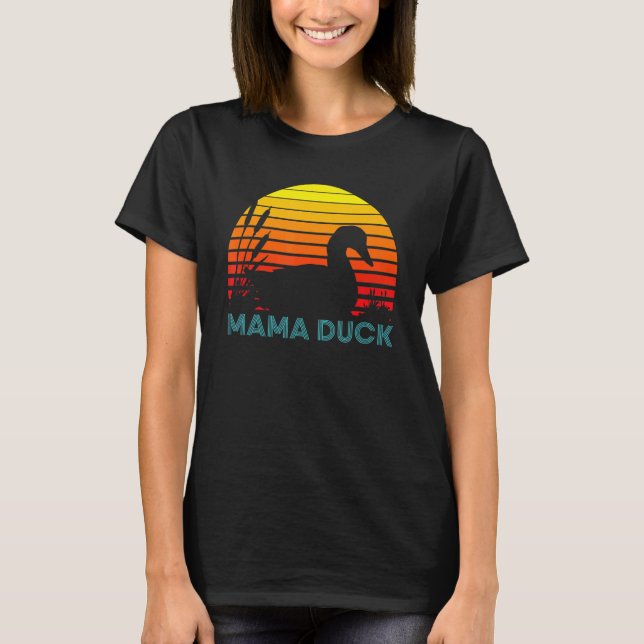 Mama Duck Mother's Day Vintage Costumed T-Shirt (Front)