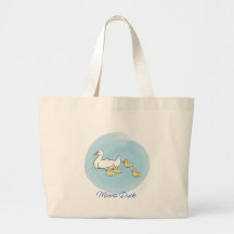 Mama Duck Personalised Shopping Tote Bag