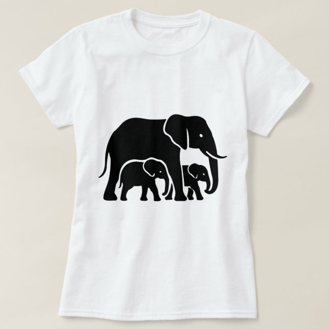 mama elephant design T-Shirt (Design Front)