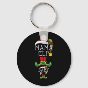 Mama Elf And Ba  Key Ring