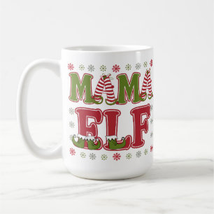 Mama Elf Christmas Coffee Mug