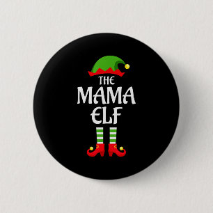 Mama Elf Family Matching Group Christmas 6 Cm Round Badge