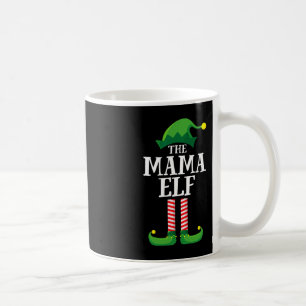 Mama Elf Matching Family Group Christmas Party Mom Coffee Mug