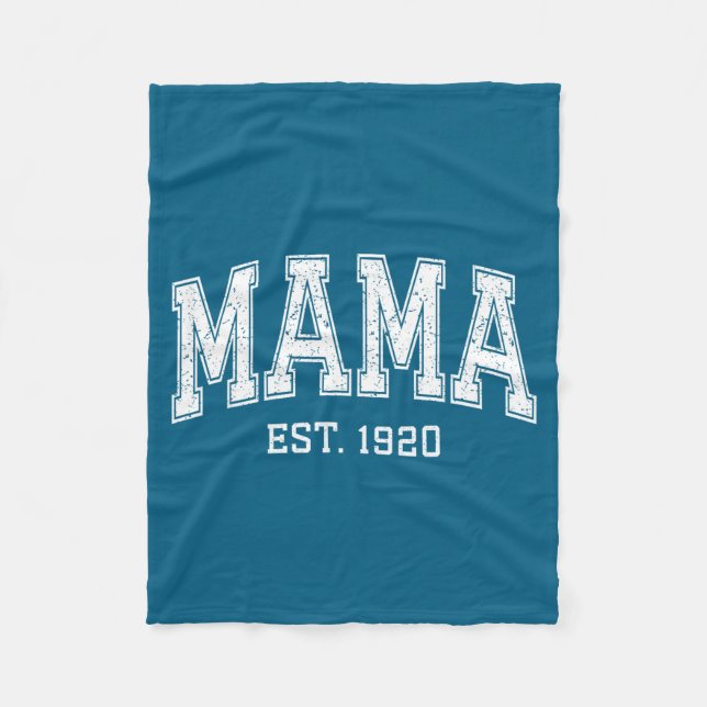 Mama Est 1920 Mom D Mothers Day Ized  Fleece Blanket (Front)