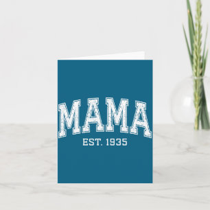 Mama Est 1935 Mom D Mothers Day Ized  Card