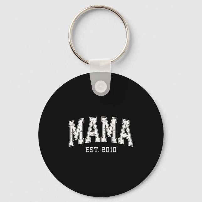 Mama Est 2010 Mom D Mothers Day Ized  Key Ring (Front)