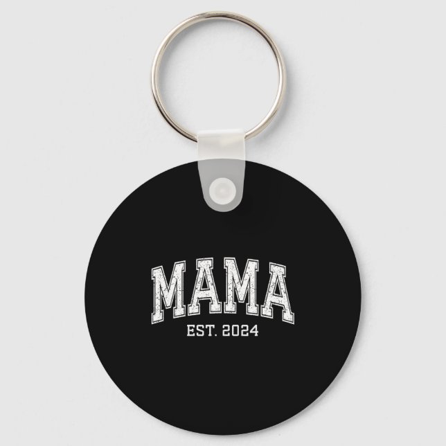 Mama Est 2024 Mom D Mothers Day Ized  Key Ring (Front)