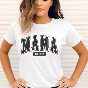 Mama Est. 2024 T-Shirt- New Mum Gift- Pregnancy T-Shirt
