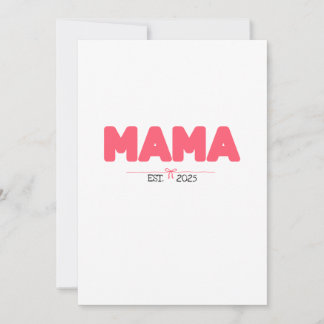 MAMA EST. 2025 – Custom Gifts for Moms Holiday Card