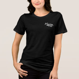 Mama Est 2025 Mum To Be Gifts First Time Mama 2025 Tri-Blend Shirt