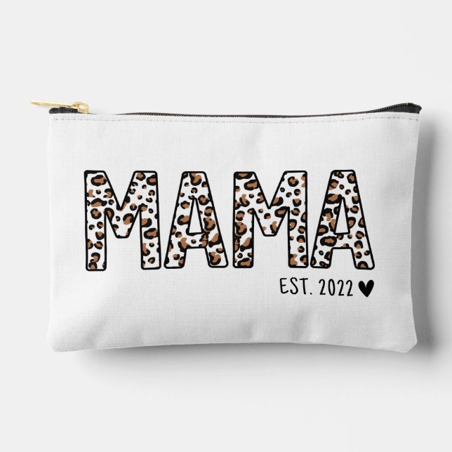 Mama Est Bag Leopard Print, Custom Mama Est (Front)