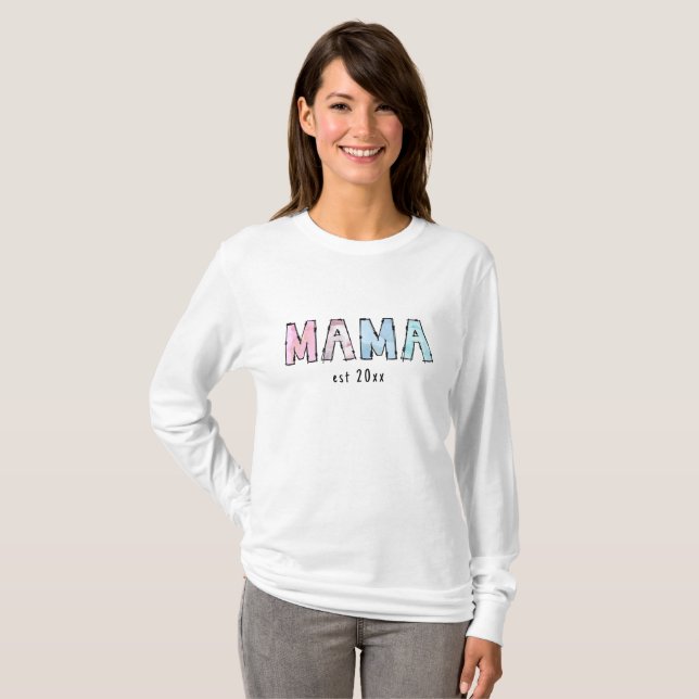 Mama est Basic Long Sleeve T-Shirt (Front Full)