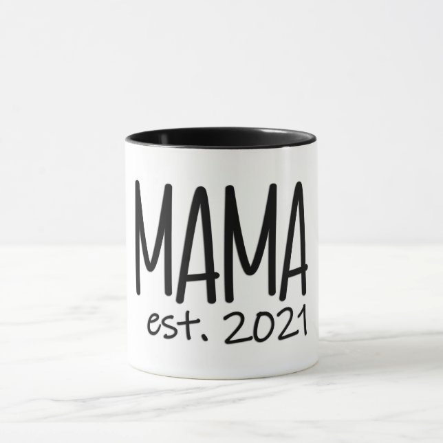 Mama Established 2021 Mug (Center)