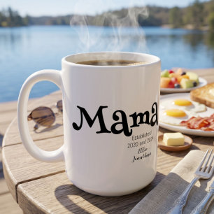 Mama Established New Mum Gift Coffee Mug