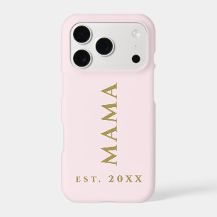 Mama Established Pastel Pink Gold Minimal Keepsake