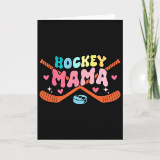Mama Father's Day Costume Hockey Player Fan Lover  Card