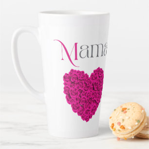 Mama Floral Beautiful Mother’s Day, Birthday Gift Latte Mug