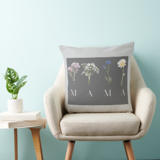 MAMA Floral Botanical Elegant Mother's Day Gift Cushion