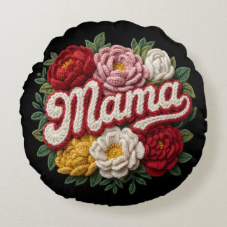 Mama Floral Embroidered Cushion – “ilama” Vintage
