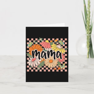 Mama floral mother's day wildflower girl women card