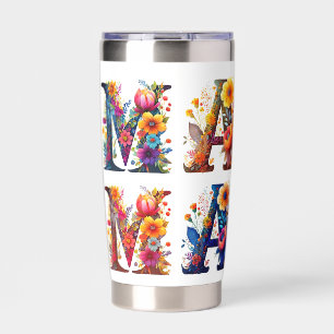 MAMA floral personalised Insulated Tumbler