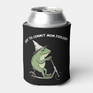 Mama Frog Off to Commit Mum Foolery Scooter Gift  Can Cooler