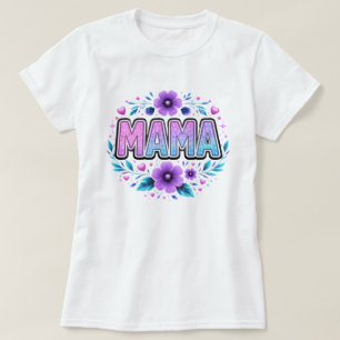 Mama Glitter Sparkle T-Shirt - Mother's Day Gift f