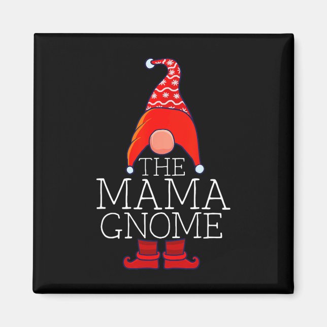 Mama Gnome Family Matching Group Christmas Outfits Magnet (Front)