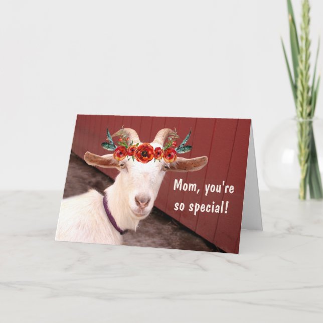 Mama Goat Mother's Day Card (Front)