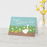 Mama Goose & 3 Goslings Happy Mother's Day