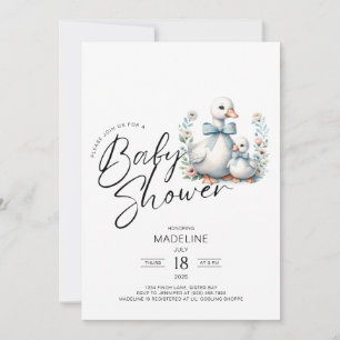 Mama Goose and Gosling Baby Shower Invitation