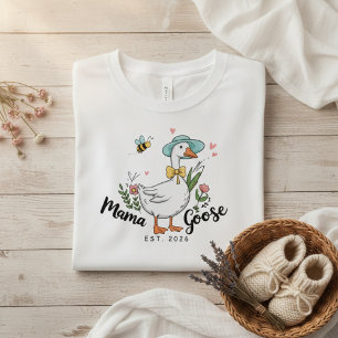 Mama Goose Est Cute Feminine Aesthetic T-Shirt
