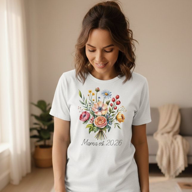 Mama Goose Est Playful Feminine Motherhood T-Shirt (Creator Uploaded)