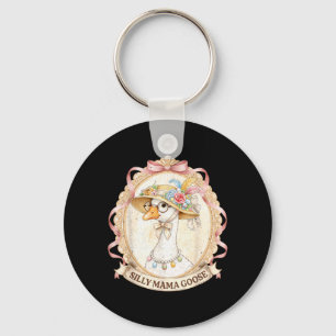 Mama Goose Vintage for Kids Girl Women Mum Mother Key Ring