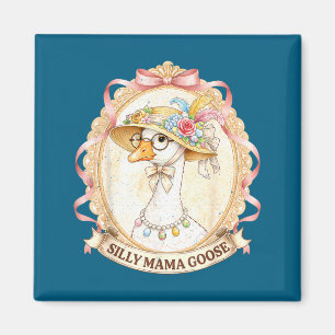 Mama goose vintage for kids girl women mum mother magnet