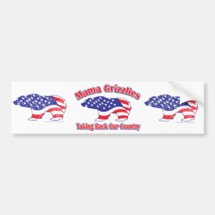 Mama Grizzlies Taking Back Our Country Bumper Sticker