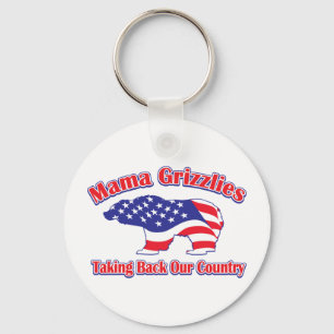 Mama Grizzlies Taking Back Our Country Key Ring
