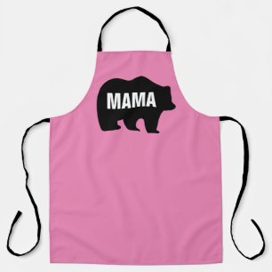 MAMA GRIZZLY BEAR MOM FUNNY KITCHEN APRON