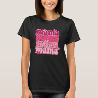 Mama Groovy Valentines Day Leopard T-Shirt