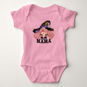 mama, Halloween, witch, baby, new born Baby Bodysuit
