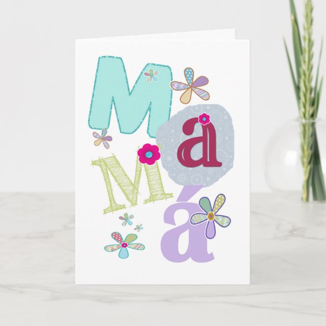 mamá, happy mother's day in Spanish Card (Front)