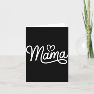 Mama Heart Script Minimalist Typography for Card