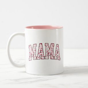 Mama Heart Two-Tone Coffee Mug