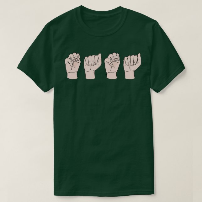 Mama in ASL T-Shirt (Design Front)